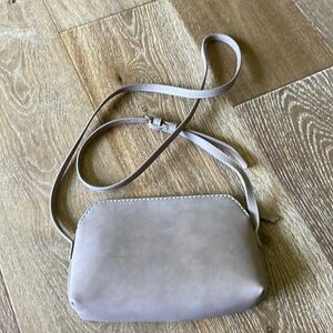 Suede crossbody